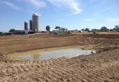 Earthen Holding Ponds