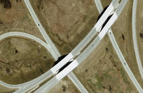 Veterans Parkway (I-55 Business) Over Interstate 74 _ Bloomington, Illinois