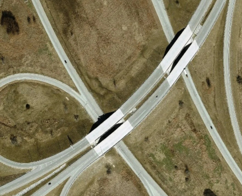 Veterans Parkway (I-55 Business) Over Interstate 74 _ Bloomington, Illinois